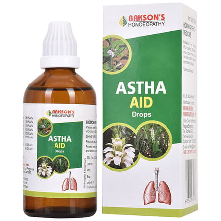 Baksons Homoeopathy Astha Aid Drops 100 Ml