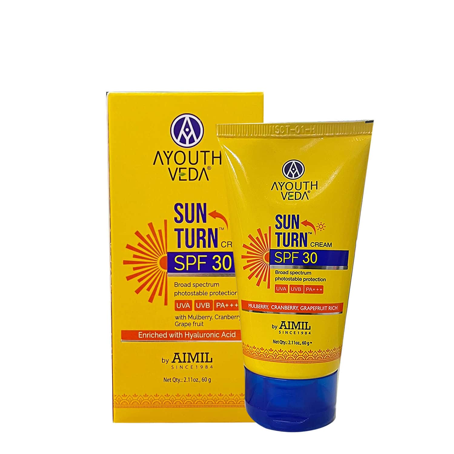 Ayouthveda Sun Turn Spf30 Cream - 60g
