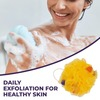 Sanfe Selfly Round Loofah - Single | Body Bath Sponge Loofah For Men & Women | Everyday Sponge