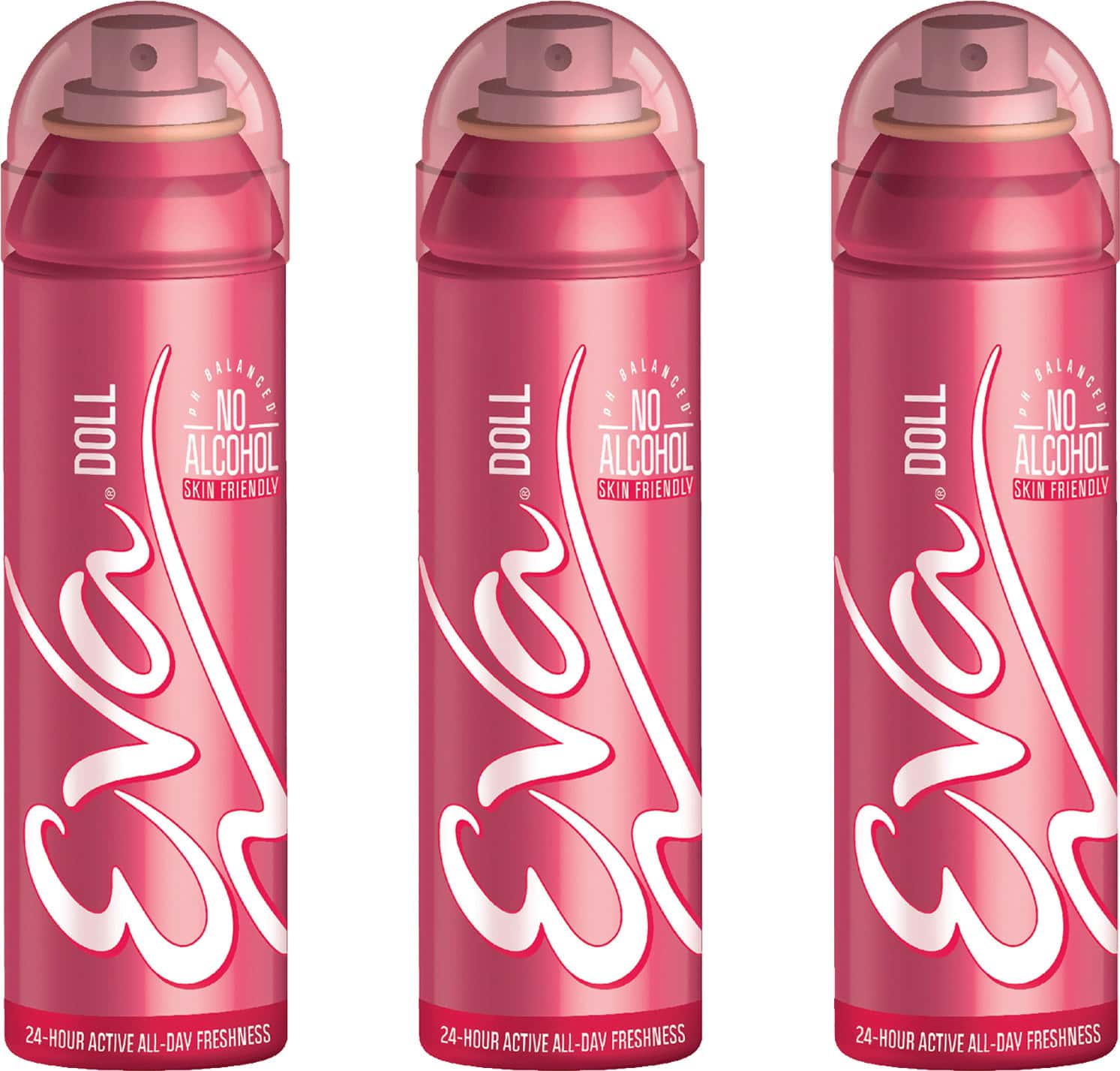Eva Perfumed Deodrant Skinfriendly Body Spray For Woman Doll 150ml ( Pack Of 3)