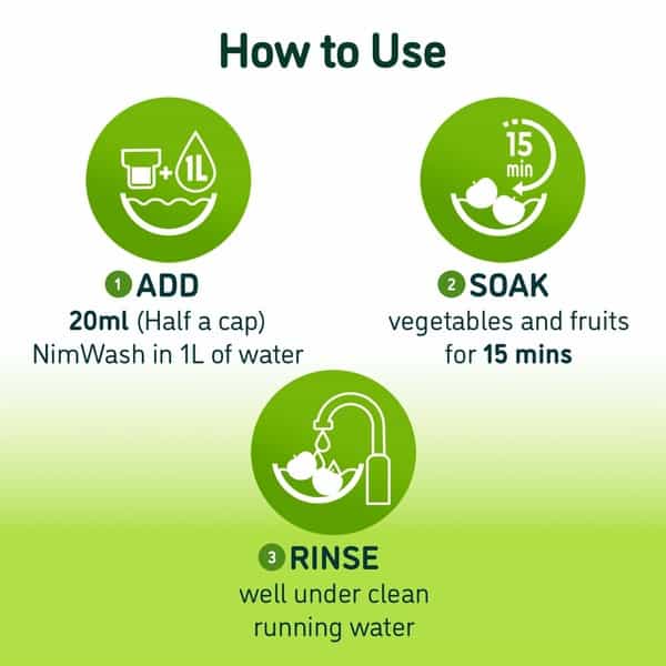 Nimwash Vegetable Wash Bottle Of 500 Ml