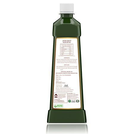 Jeena Sikho Aloe Detox Juice | Naturally Beneficial For Liver And Body Detox - 750Ml (Pack Of 3)