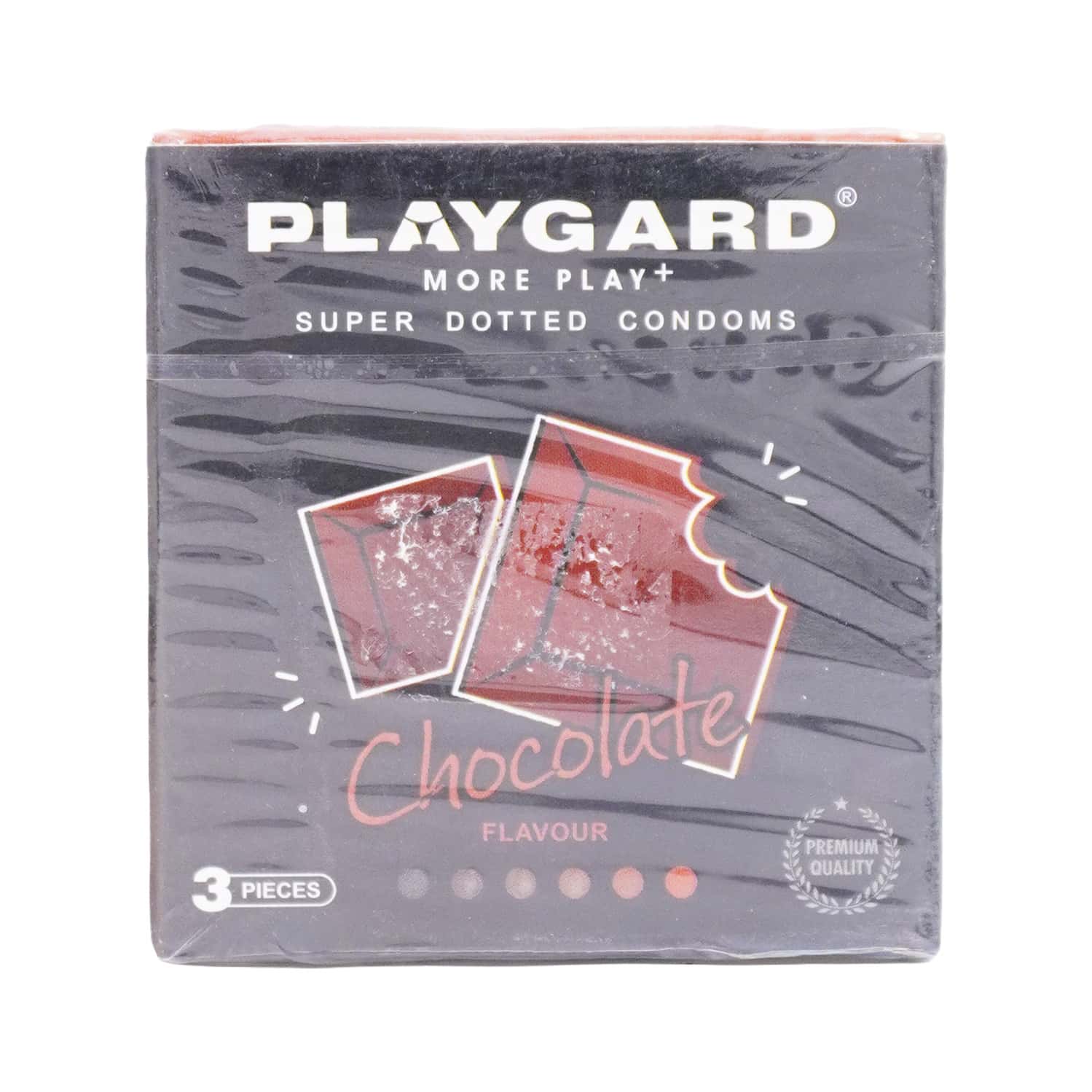 Playgard More Play+ Chocolate Flavour Super Dotted Box Of 3 Condoms
