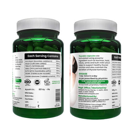 Sheopal'S Liver X Factor Combo 60capsule For Liver Detox & Thyrobic 60capsule For Manage Thyroid