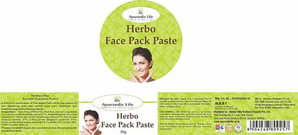 Al-Ayurvedic Life Herbo Face Pack Paste 50G Pack Of 5