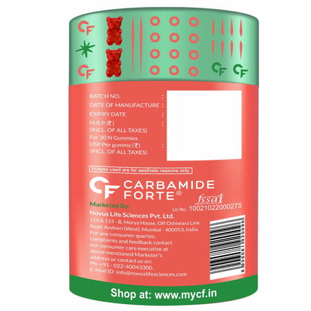 Carbamide Forte Biotin From Sasbania Grandiflora Extract Gummies- 30 Gummies