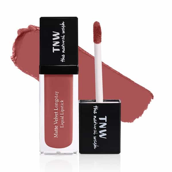 Tnw The Natural Wash Matte Velvet Longstay Liquid Lipstick With Macadamia Oil | Argan Oil - 01