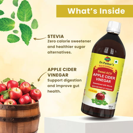 Dr. Patkar'S Apple Cider Vinegar With Stevia 1000 Ml