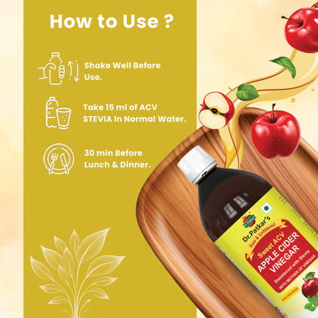 Dr. Patkar'S Apple Cider Vinegar With Stevia 1000 Ml
