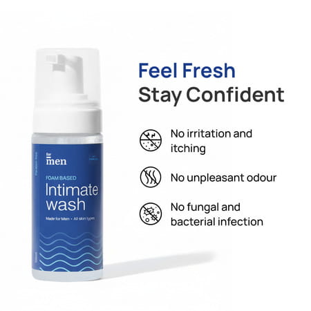 Formen Foam Based Intimate Wash For Men | Ph Balanced Hygiene Wash For Bad Odor(100 Ml)