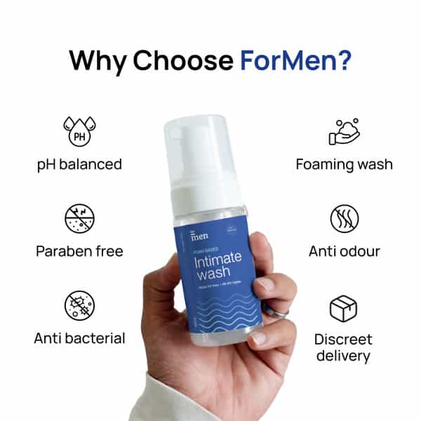 Formen Foam Based Intimate Wash For Men | Ph Balanced Hygiene Wash For Bad Odor(100 Ml)