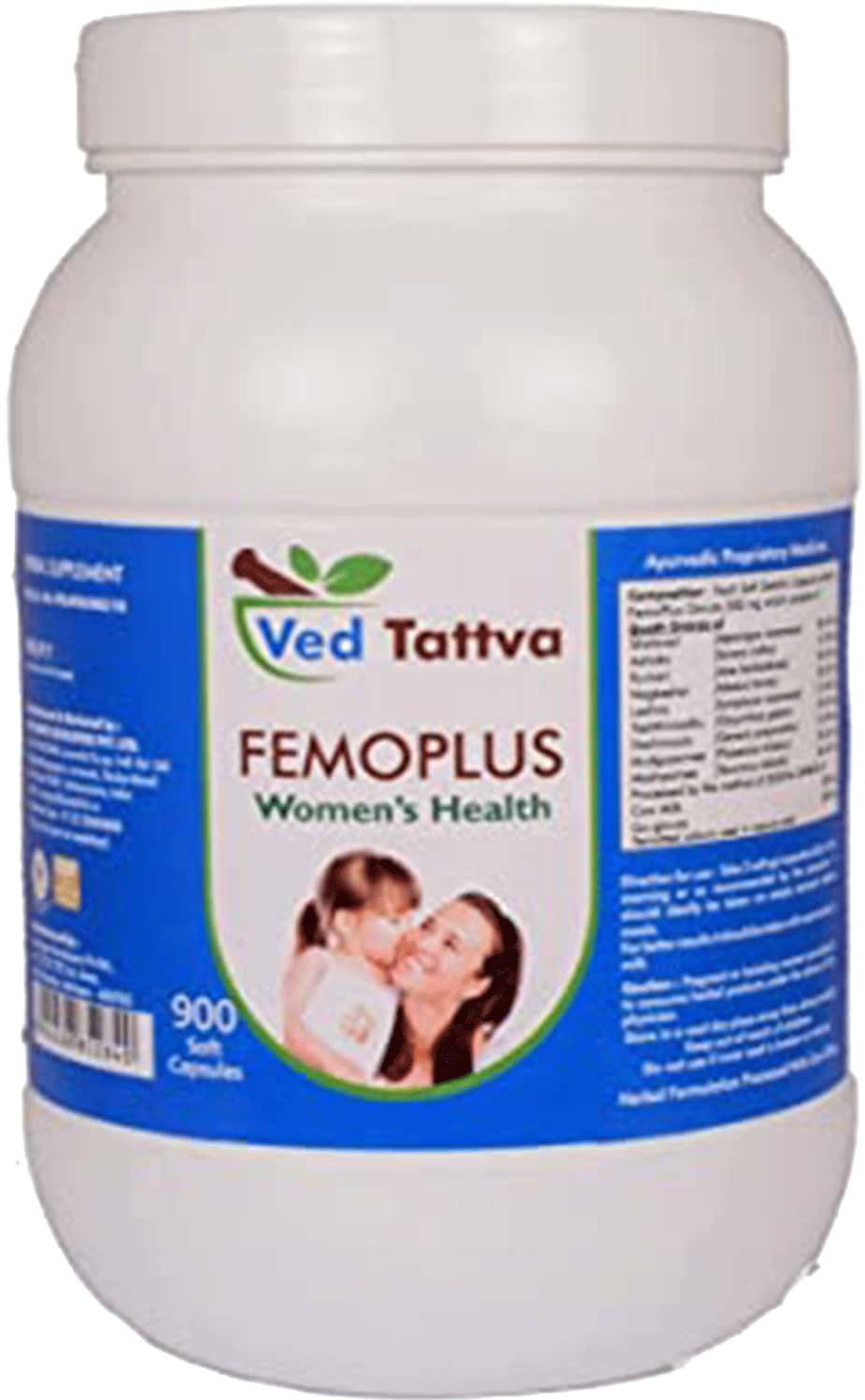 Buy VED TATTVA FEMOPLUS 900 CAPSULES AYURVEDIC HERBAL FORMULATION FOR WOMEN'S HEALTH Online