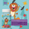 Kiddoze Calcium & Vitamin D3 Gummies | Promotes Bone Health And Growth & Builds Immunity - 60 Pieces