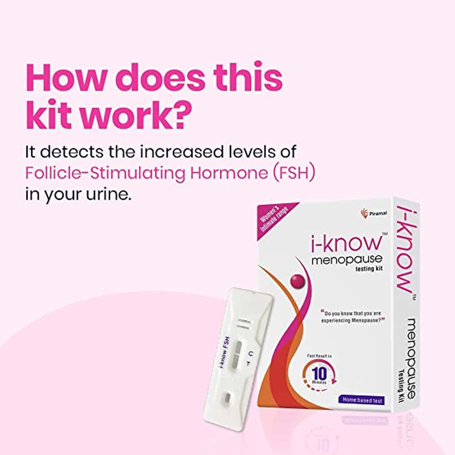 Buy IKNOW MENOPAUSE TESTING KIT SIMPLE HOME BASED URINE TEST 3
