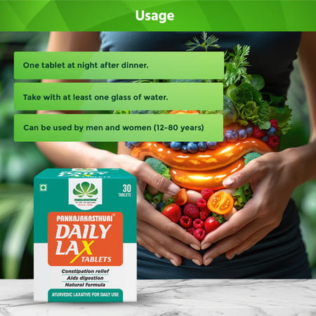 Pankajakasthuri Daily Lax Tablets For Canstipation 30 No's