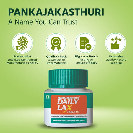 Pankajakasthuri Daily Lax Tablets For Canstipation 30 No's