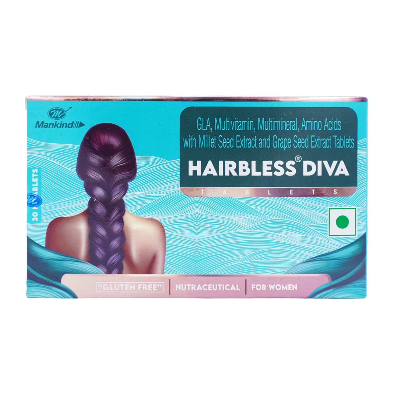 Hairbless Diva | Gluten Free | For Women | Nutraceutical Strip Of 10 Tablets