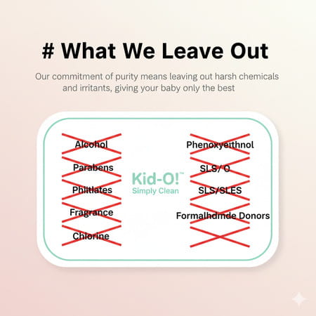 Kido Gentle Baby Wipes - Pink | Flip Top | Extra Thick | Hypoallergenic & Moist| 80 Wipes