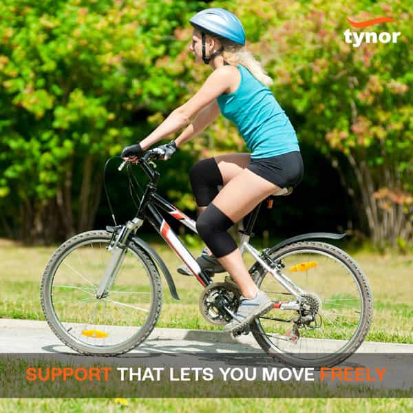 Tynor Knee Cap Air Black & Orange Small Pack Of 2