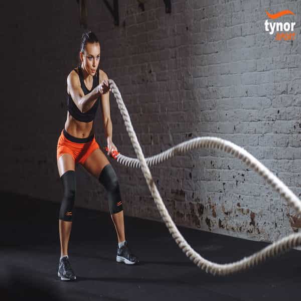 Tynor Knee Cap Air Black & Orange Small Pack Of 2