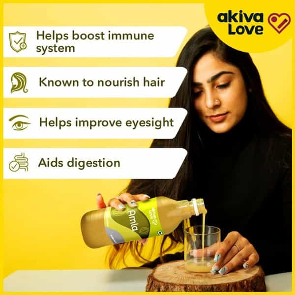 Akiva Love Amla Juice For Vitamin C - 1000Ml