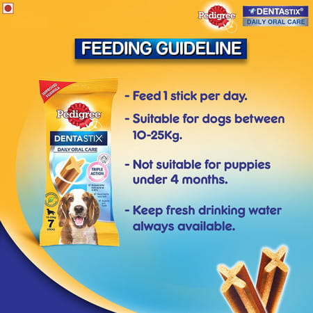 Pedigree Dentastix Medium 180 Gm Pouch