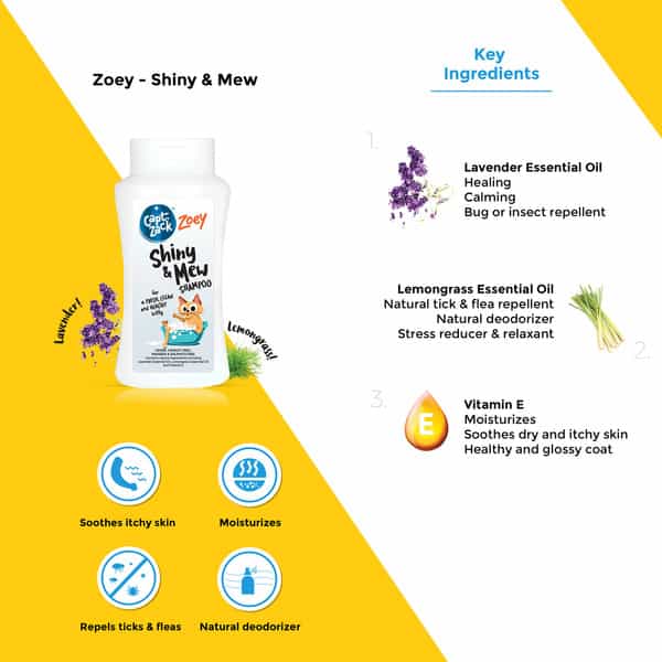 Captain Zack Zoey Shiny & Mew Cat Shampoo 200 Ml