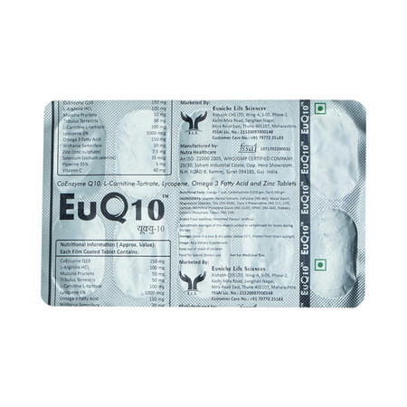 Euq10 Strip Of 10 Tablets