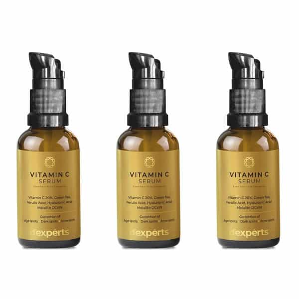 Brinton D'experts Vitamin C Serum With Green Tea | Ferulic Acid | Hyaluronic Acid | 30Ml X Pack Of 3