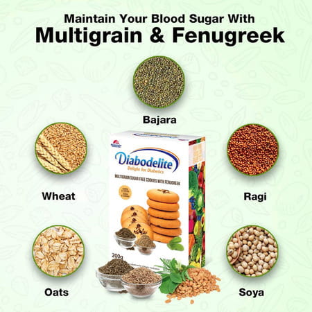 Quantum Naturals Diabodelite Cookies | Jeera & Ajwain Flavour| Herbal & Natural | Pack Of 3