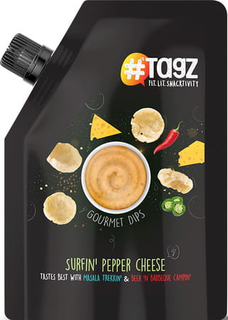 Tagz - Beer N Barbecue Canz + Chilli Garlic Aioli Dip & Pepper Jack Cheese