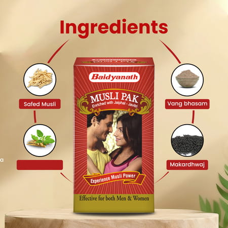 Baidyanath Ayurved Musli Pak 250G | Strength & Vitality Support