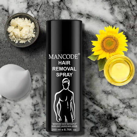 Mancode Hair Removal Cream Spray 200ml For Men