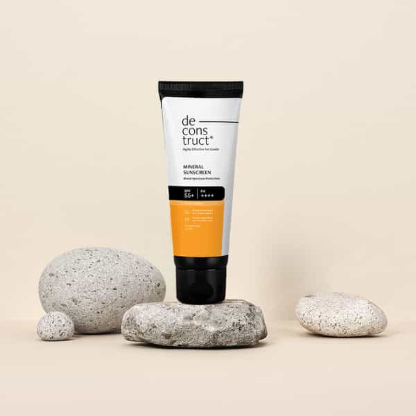 Deconstruct Tinted Mineral Sunscreen - Spf 55+ & Pa++++ - Broad Spectrum & Water Resistant|50Gm