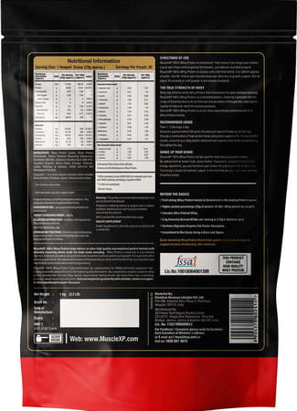 Musclexp 100% Whey Protein Sea Salt Caramel Flavour 1kg Pouch (2.2 Lb)