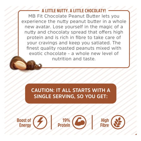 Muscleblaze Chocolate Peanut Butter | Creamy | High Protein | No Trans Fat | Energy Booster | 750 G
