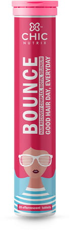Chicnutrix Bounce Raspberry Effervescent Tablets Bottle Of 20