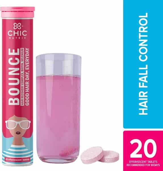 Chicnutrix Bounce Raspberry Effervescent Tablets Bottle Of 20
