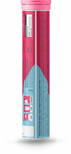 Chicnutrix Bounce Raspberry Effervescent Tablets Bottle Of 20