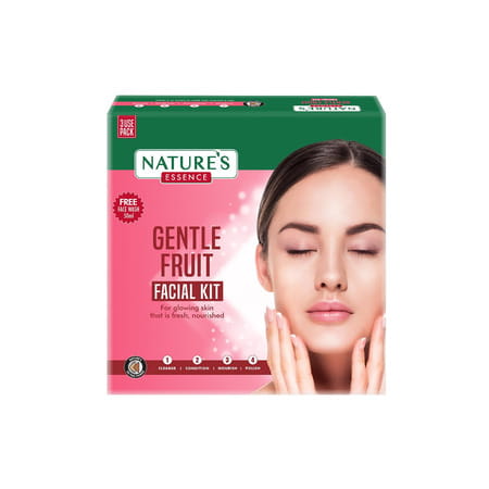 Nature'S Essence Gentle Fruit Facial Kit | Nourished Radiant Skin | Fruit Extracts & Vit E | 75g