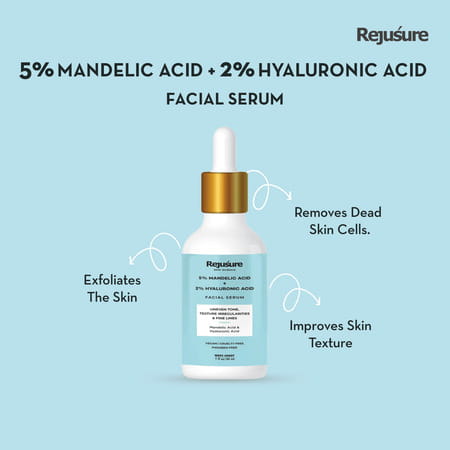 Rejusure Mandelic Acid 5 + Hyaluronic Acid 2 Face Serum - 30 Millilitre