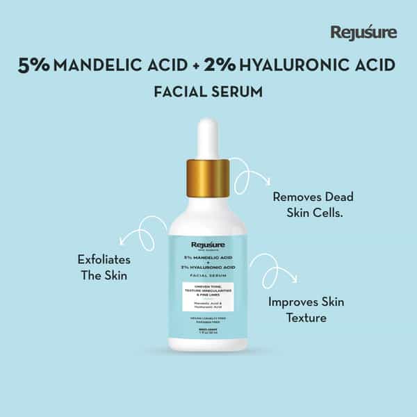 Rejusure Mandelic Acid 5 + Hyaluronic Acid 2 Face Serum - 30 Millilitre