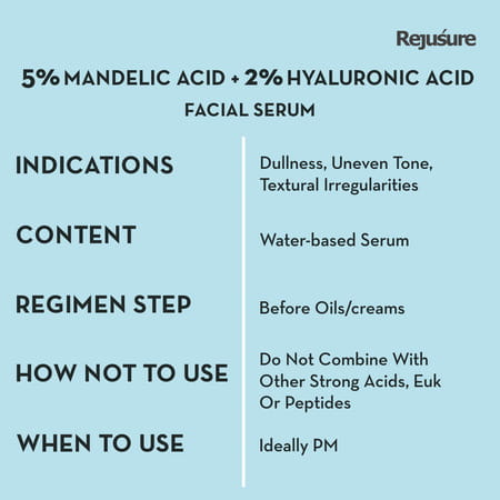 Rejusure Mandelic Acid 5 + Hyaluronic Acid 2 Face Serum - 30 Millilitre