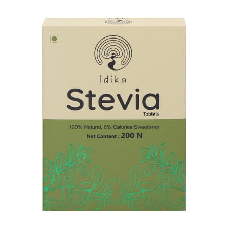 Idika Stevia 200 Tablets Diabetic Friendly 100% Natural Zero Calorie Sweetener ( Pack Of 5)