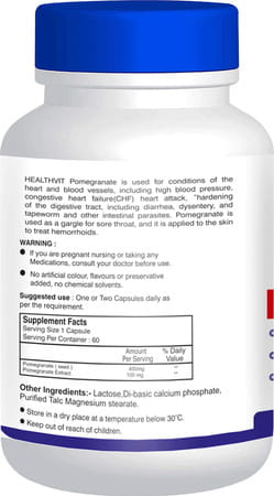 Healthvit Pomegranate 500 Mg - 60 Capsules