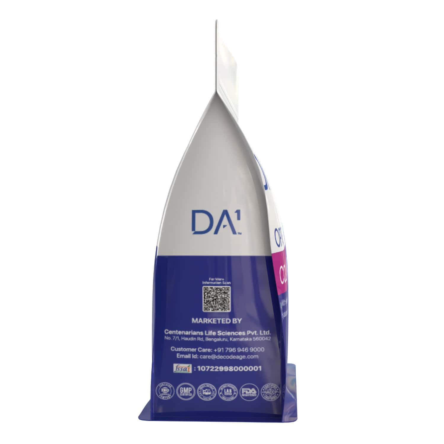 Decode Age Optiage Collagen Supplement | Supports Hair | Skin | Bone Heath | 75 Gm | 14 Servings