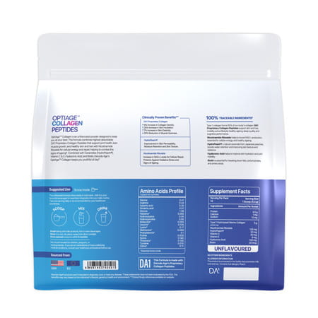 Decode Age Optiage Collagen Supplement | Supports Hair | Skin | Bone Heath | 75 Gm | 14 Servings