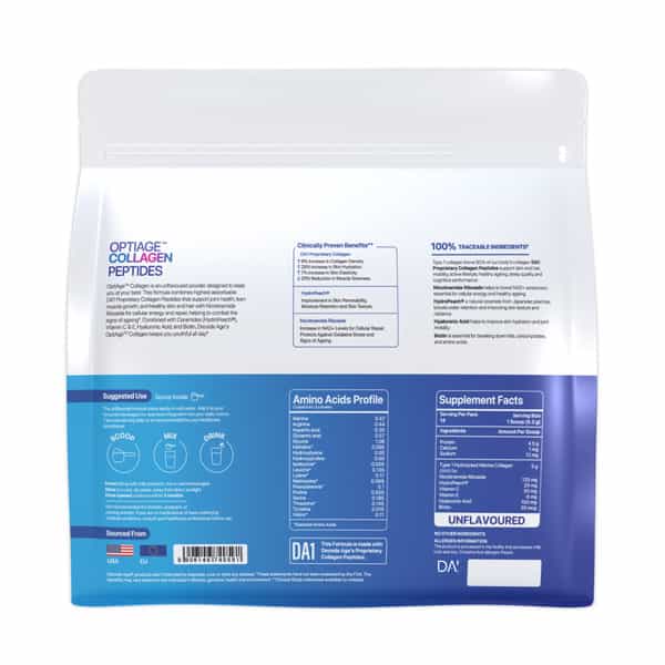 Decode Age Optiage Collagen Supplement | Supports Hair | Skin | Bone Heath | 75 Gm | 14 Servings