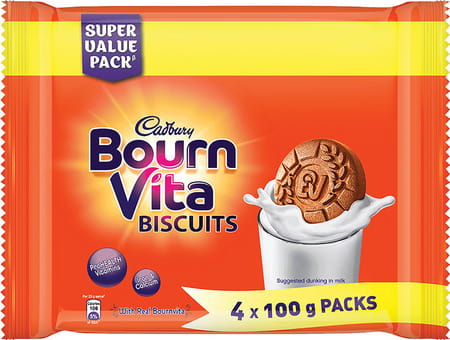 Cadbury Bournvita Biscuits - Super Value Family Pack 400 G