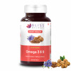Bliss Welness Organic Omega 3 6 9 2000mg| Heart Cholesterol Brain Eye Immunity - 60 Softgel Capsules